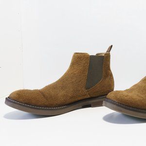 Clarks Paulson Up suede chelsea in dark tan